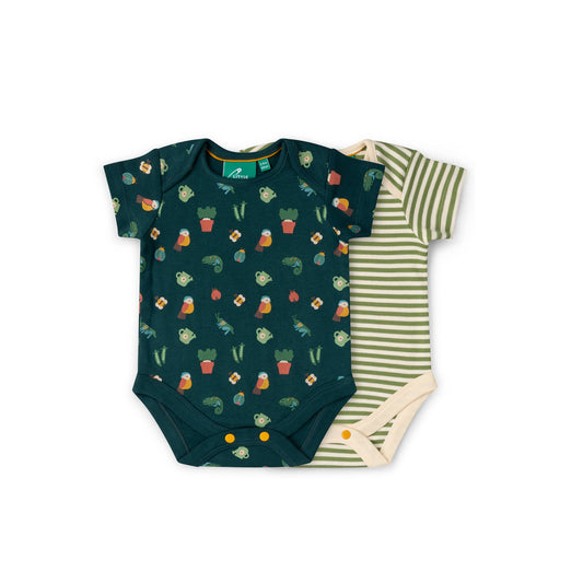 Spring Garden Organic Baby Bodysuit 2 Pack