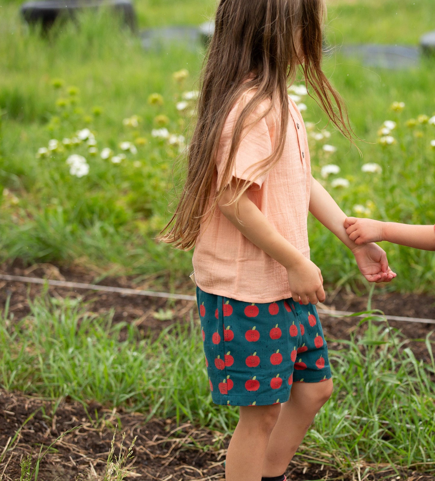Coral Pink Short Sleeved Henley Top