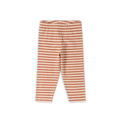 Burnt Ochre Striped Leggings