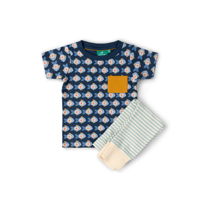 Little Green Radicals Little Fish Organic T Shirt & Jogger Playset
