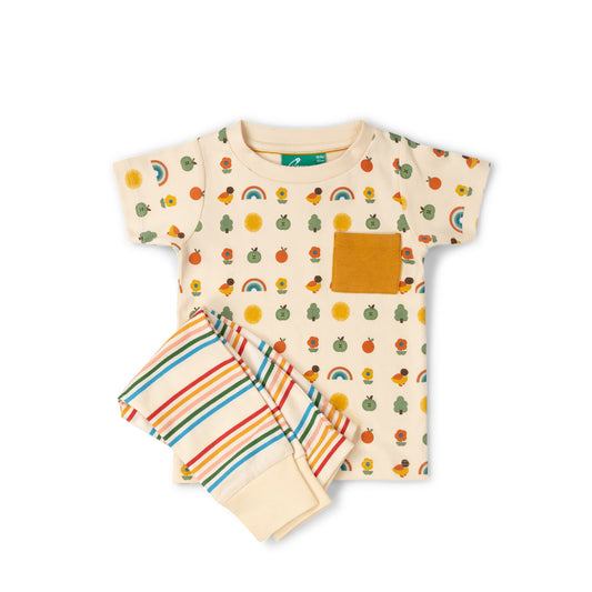 Vintage Rainbows Organic T Shirt & Jogger Playset