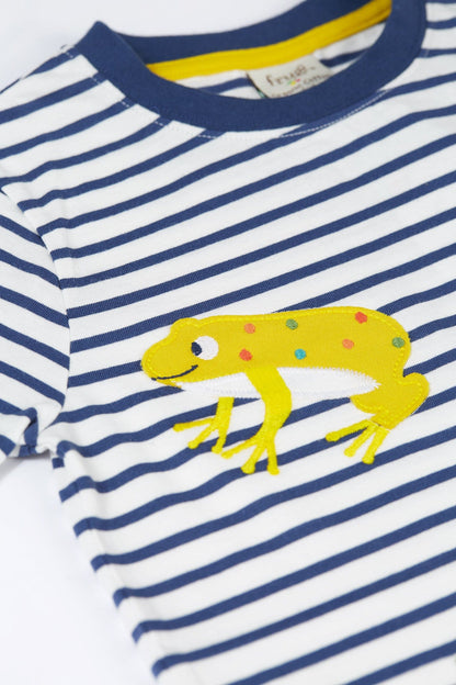 Elijah Frog Applique Short Sleeve Shirt
