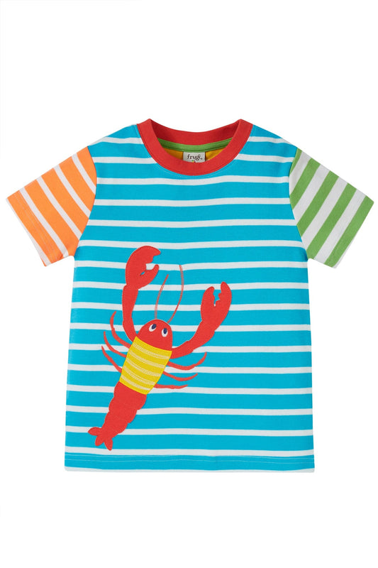 Hotchpotch Lobster Applique Short Sleeve Shirt