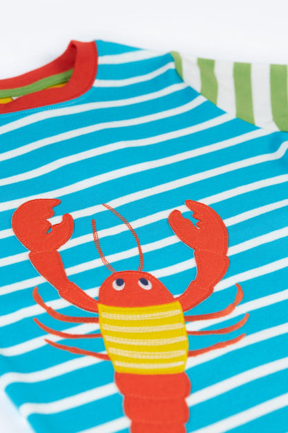 Hotchpotch Lobster Applique Short Sleeve Shirt