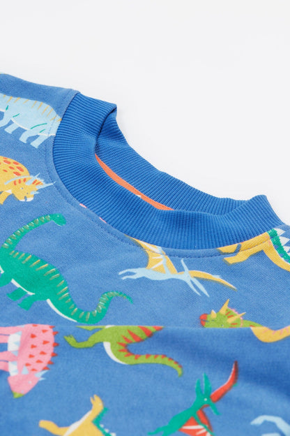 Superb Sweatshirt Cobalt Dino Roar!