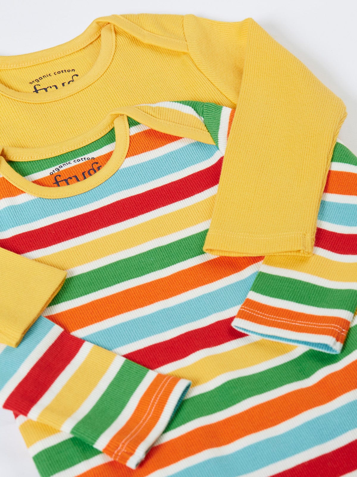 Little Rib 2 Pack Body Happy Rib Stripe/Bumblebee