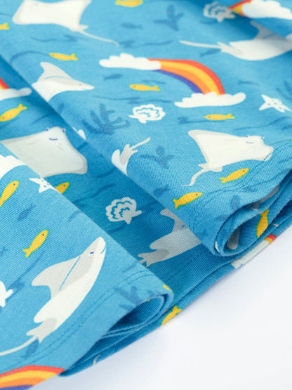 Spring Skater Dress Rainbow Rays