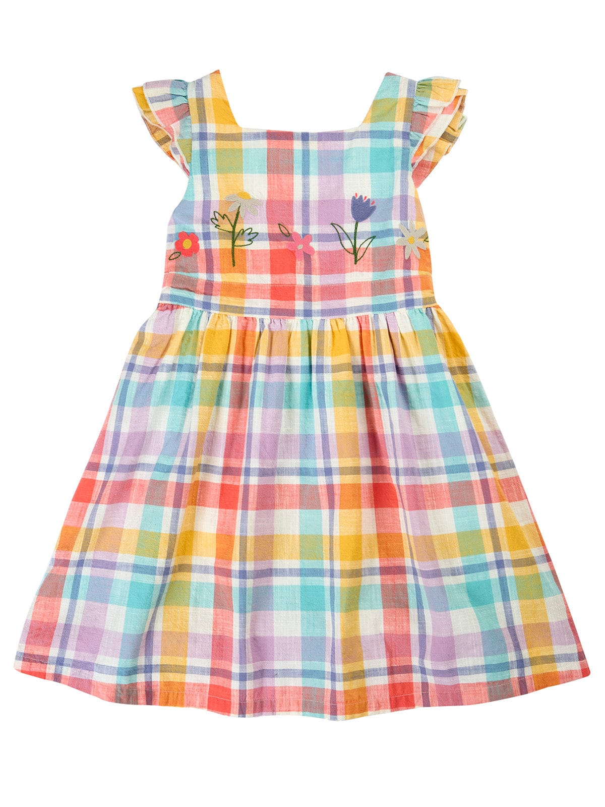 Hyacinth Dress Springtime Check/Flowers