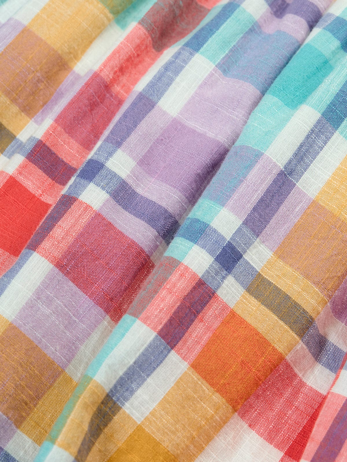 Hyacinth Dress Springtime Check/Flowers