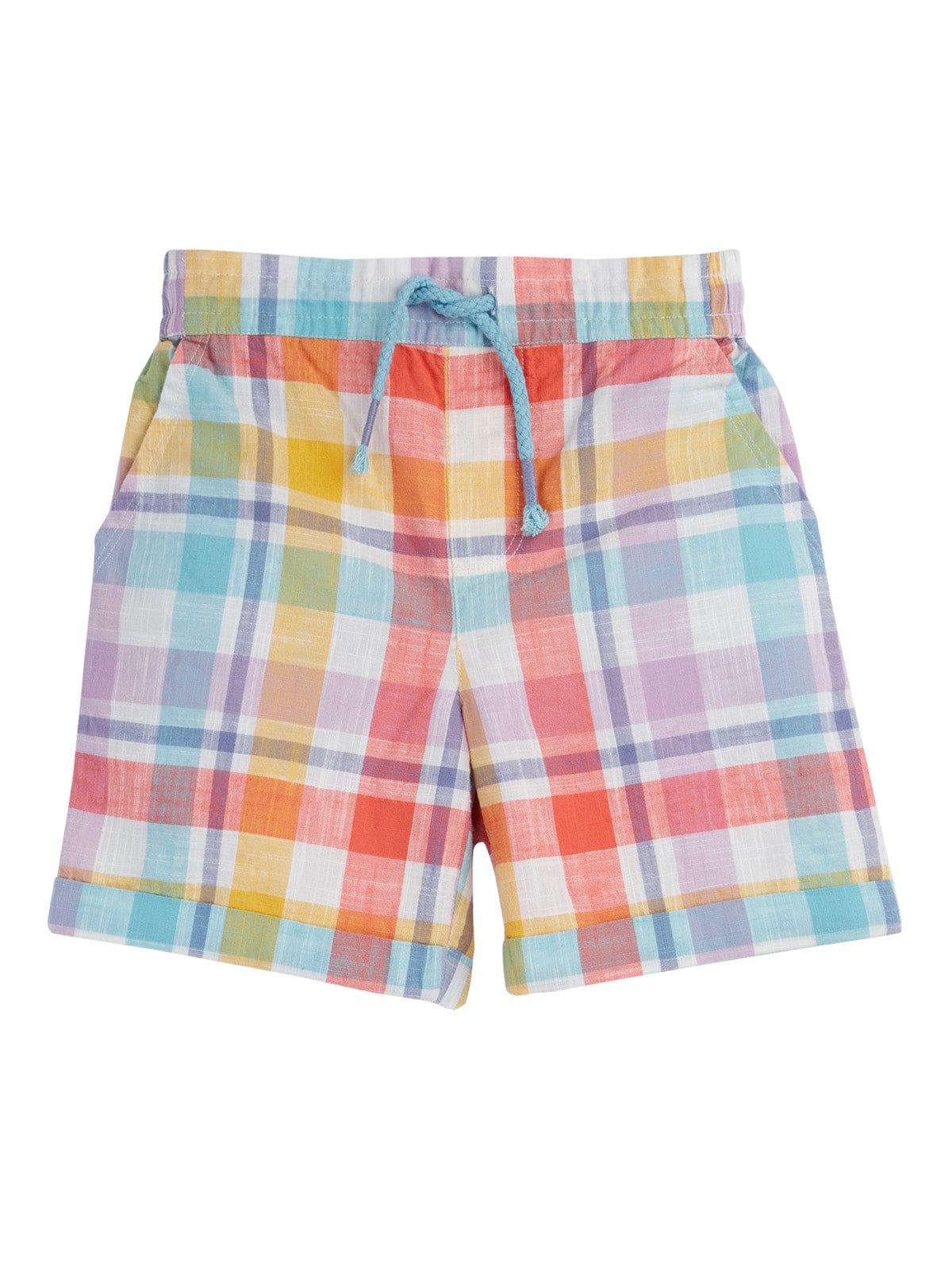 Frugi Archie Slub Shorts Springtime Check