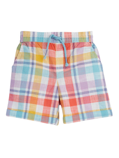 Frugi Archie Slub Shorts Springtime Check