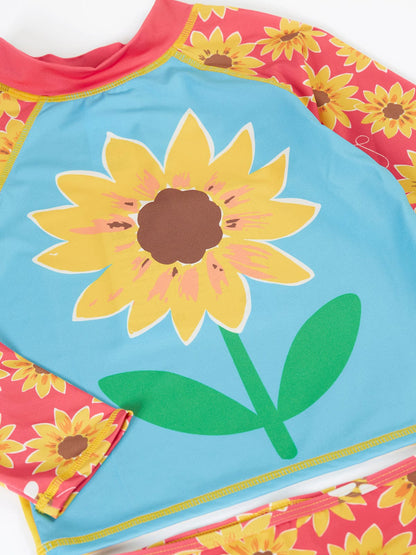 Rachel Rash Vest Set Watermelon Sunflowers