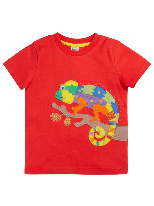 Carsen Circular T-Shirt Papaya/Chameleon