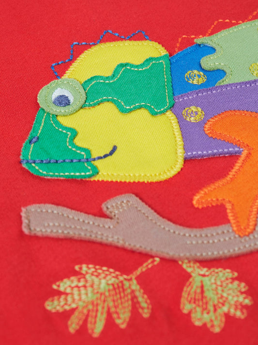 Carsen Circular T-Shirt Papaya/Chameleon