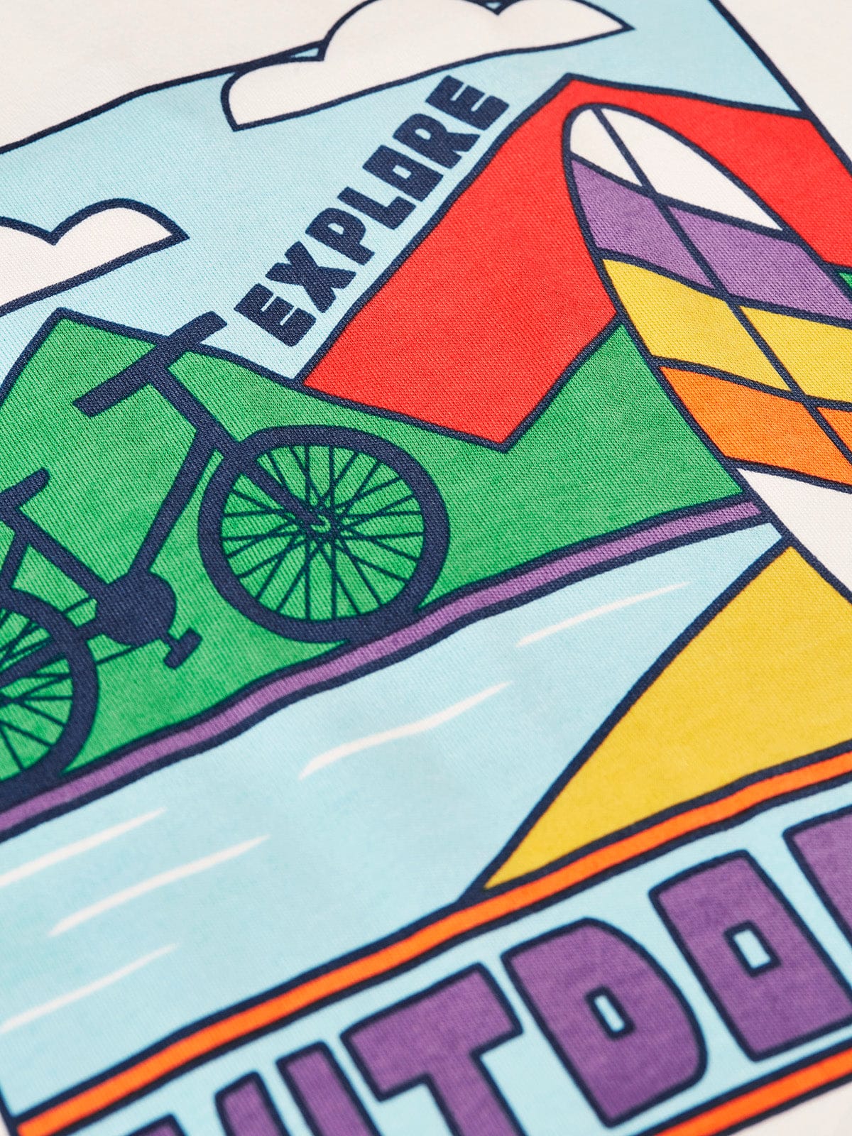 Towan Relaxed T-Shirt Soft White/Outdoors