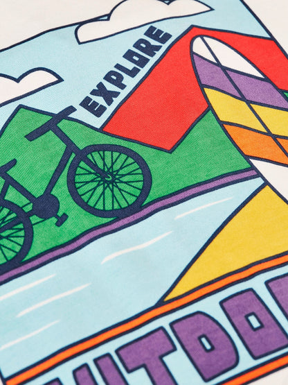 Towan Relaxed T-Shirt Soft White/Outdoors