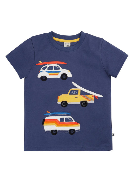 Carsen Circular T-Shirt  Navy Blue/Vehicles