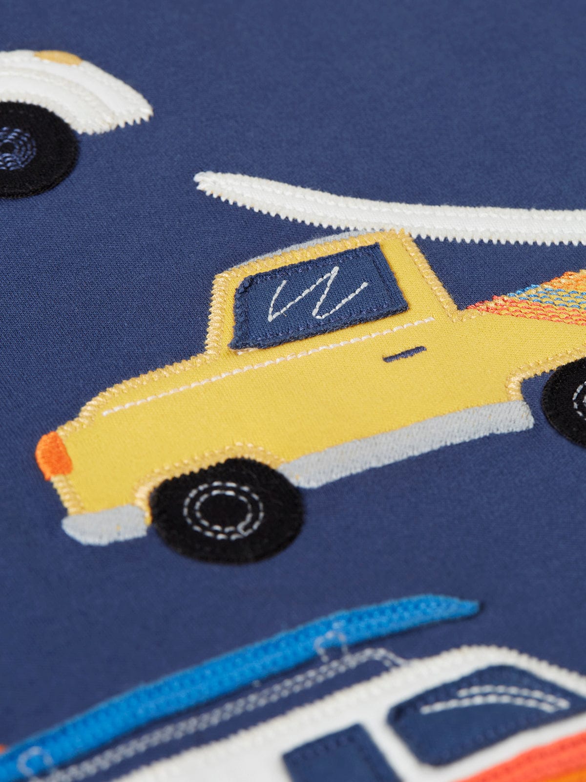 Frugi Carsen Circular T-Shirt  Navy Blue/Vehicles