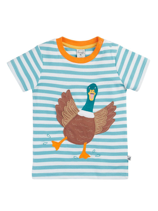 Sid Circular T-shirt Lichen Stripe/Duck