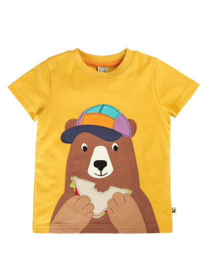 Frugi Carsen Circular T-Shirt  Bumblebee/Bear