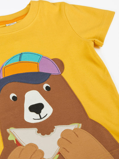 Frugi Carsen Circular T-Shirt  Bumblebee/Bear
