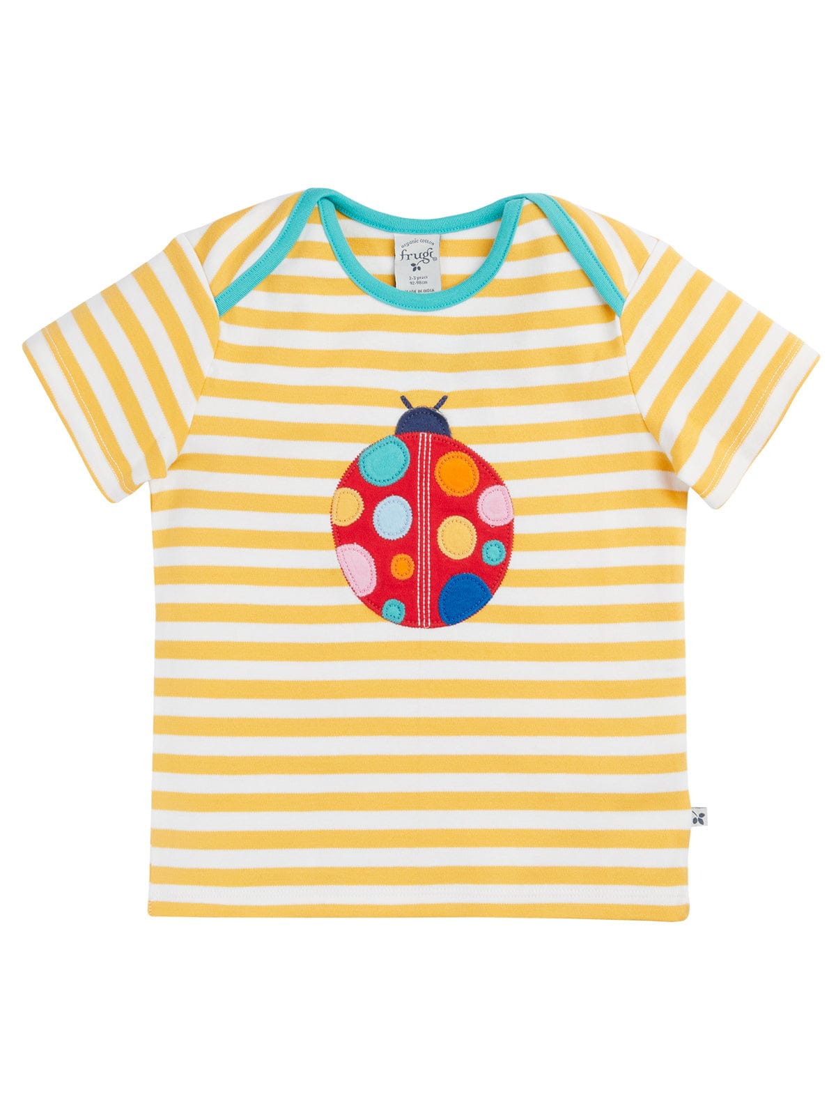 Bobster Applique T-Shirt Bumblebee Stripe/Ladybird