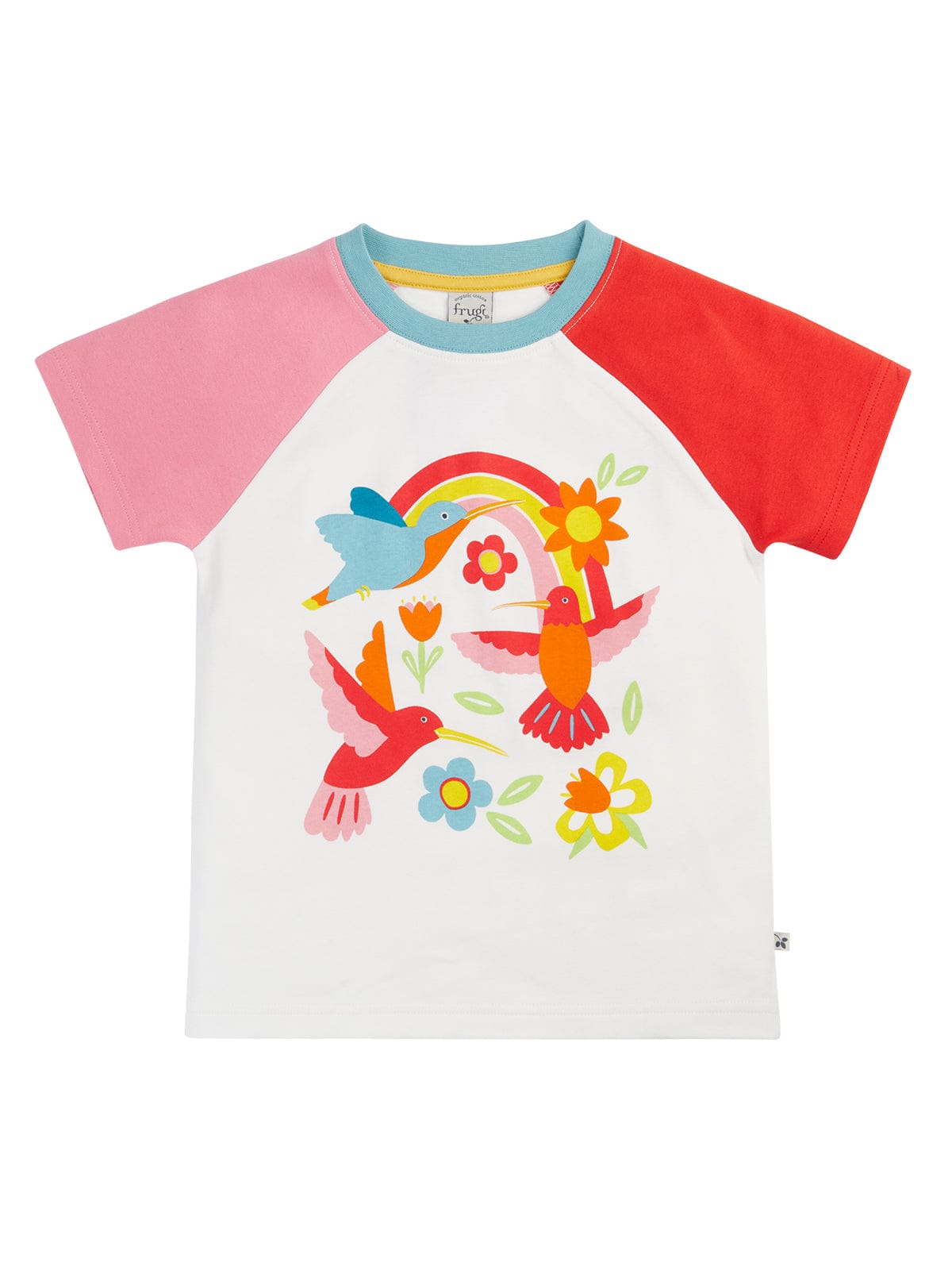 Tamar Raglan T-Shirt Soft White/Hummingbird