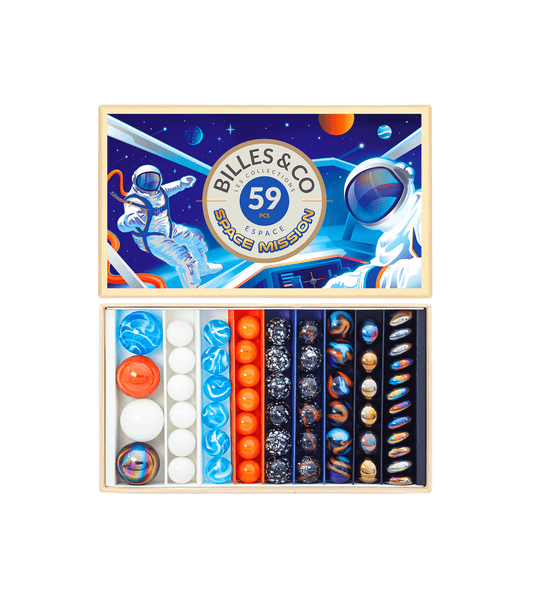 Space Mission Marbles Box - 59 Pack