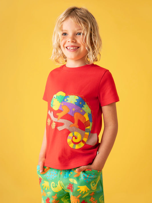 Frugi Samson Printed Shorts Chameleon Camp