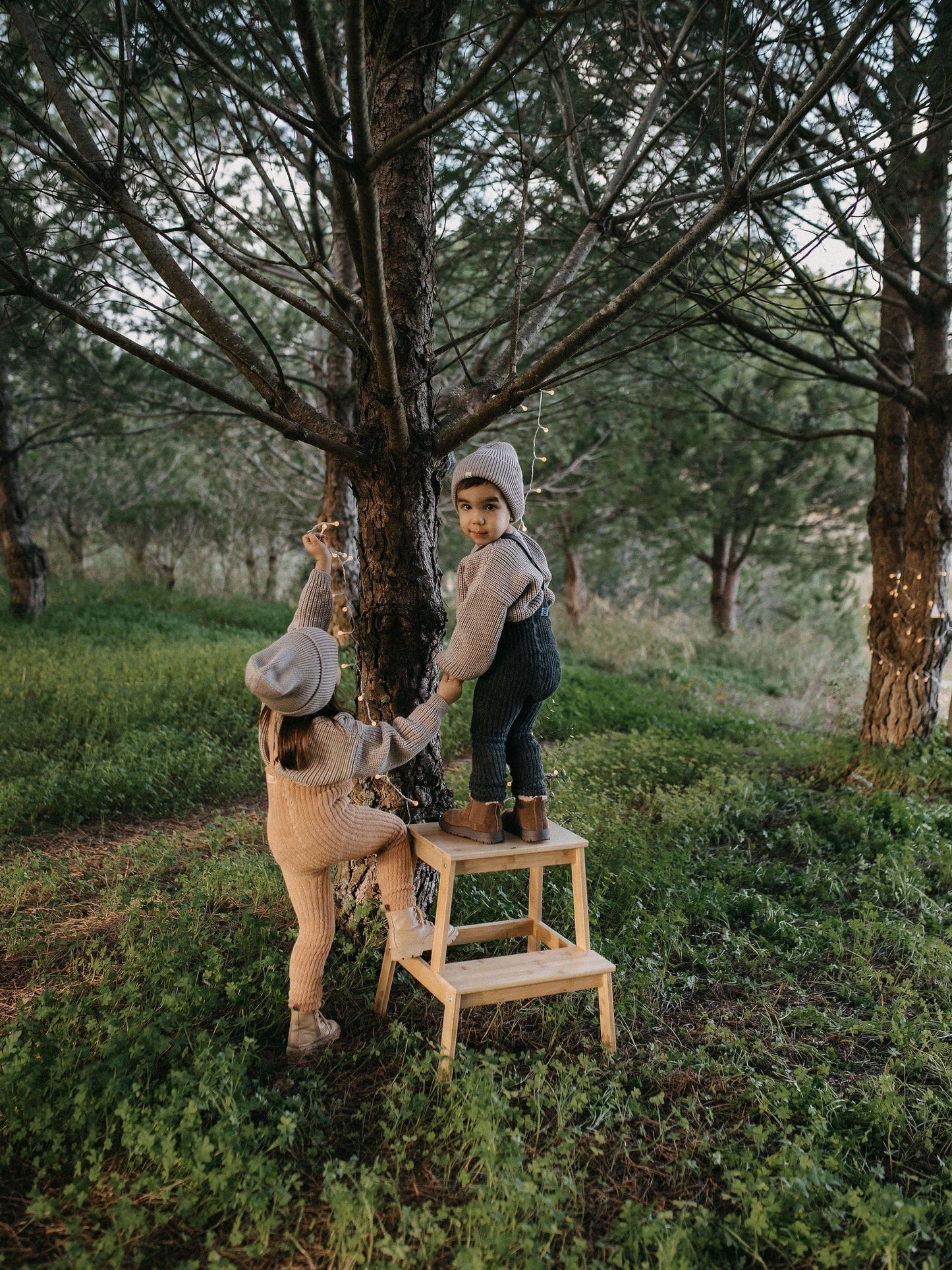 Granny Teddy Dark Grey Blend Footless