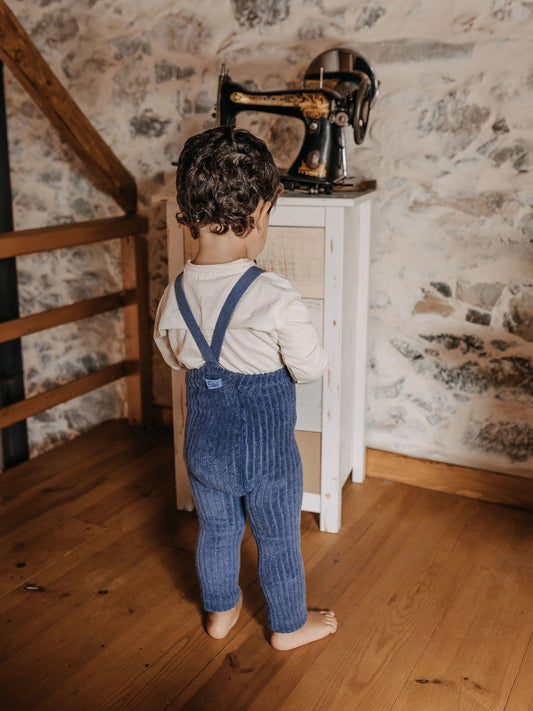 Granny Teddy Steel Blue Footless