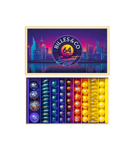 Sunset City Marbles Box - 64 Pack