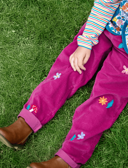 Callie Paperbag Trousers Damson/Flora