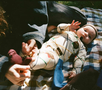 Bear Check Baby Set