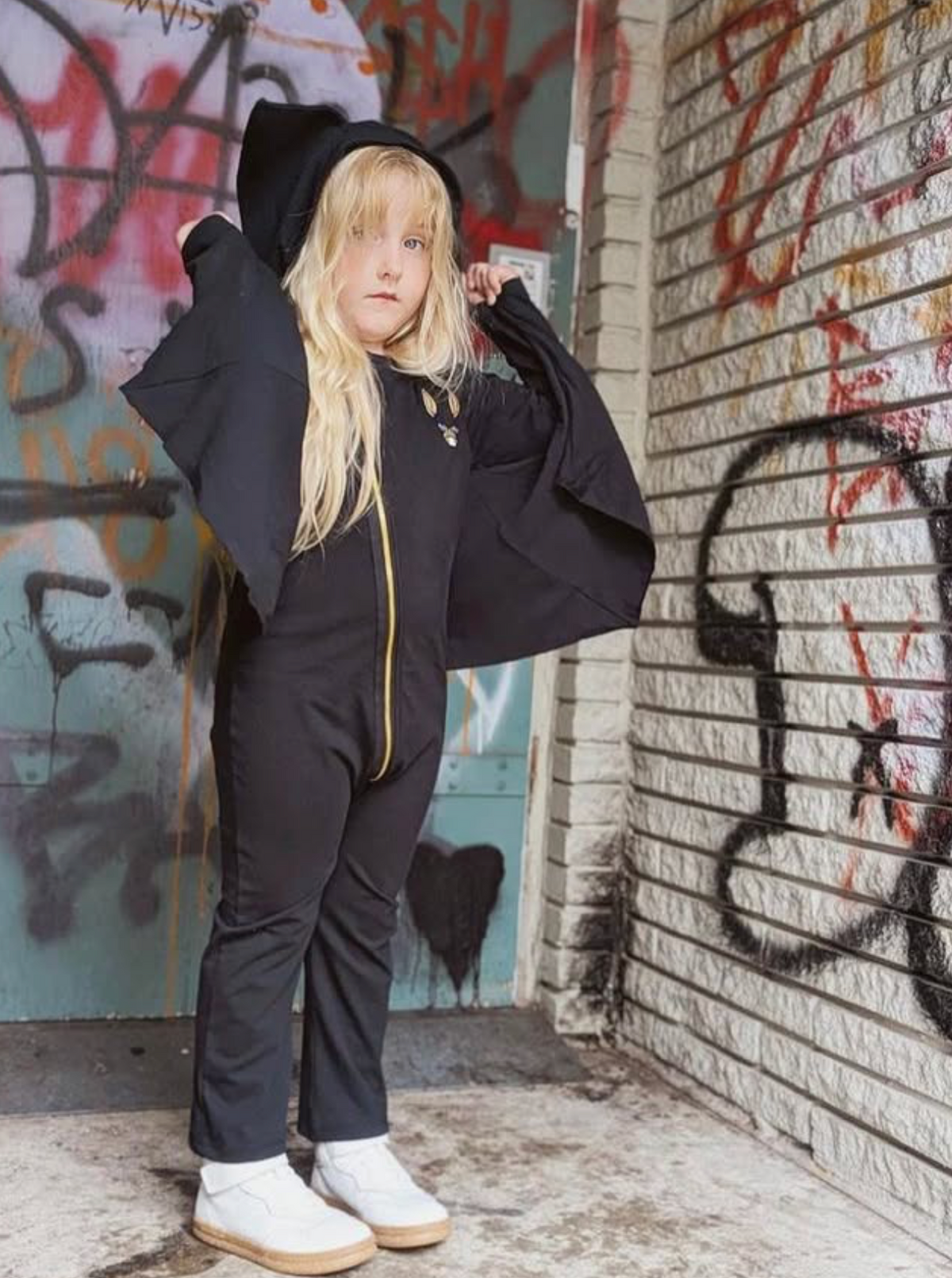 Mini Rodini Bat Sleeve Jumpsuit