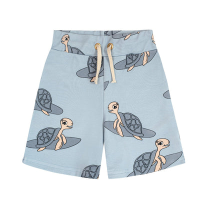 Turtle Sweatshorts Light Blue