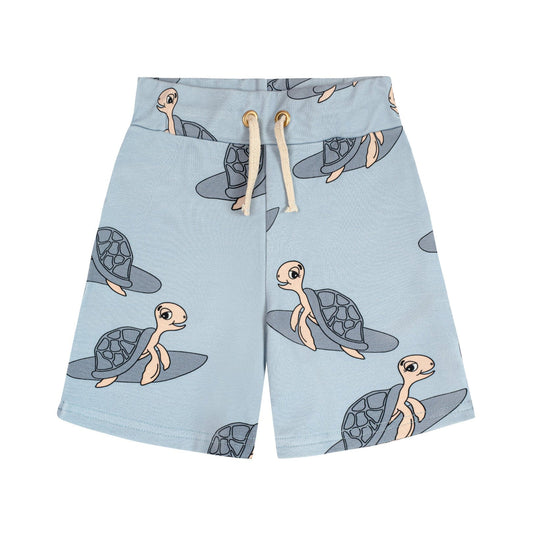 Turtle Sweatshorts Light Blue