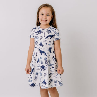 Walkiddy Underwater World Flared Dress