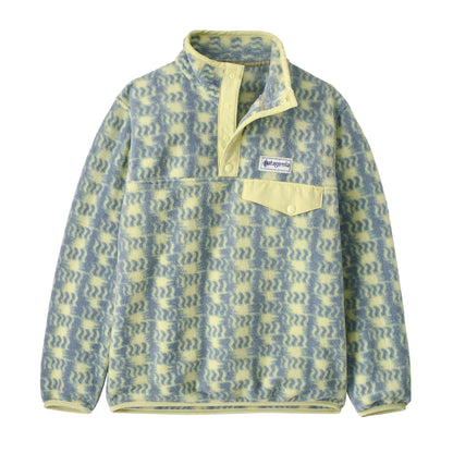 Kids' Lightweight Synchilla® Snap-T® Fleece Pullover Hut Tripper Label: Sun Quilt Blue Sage