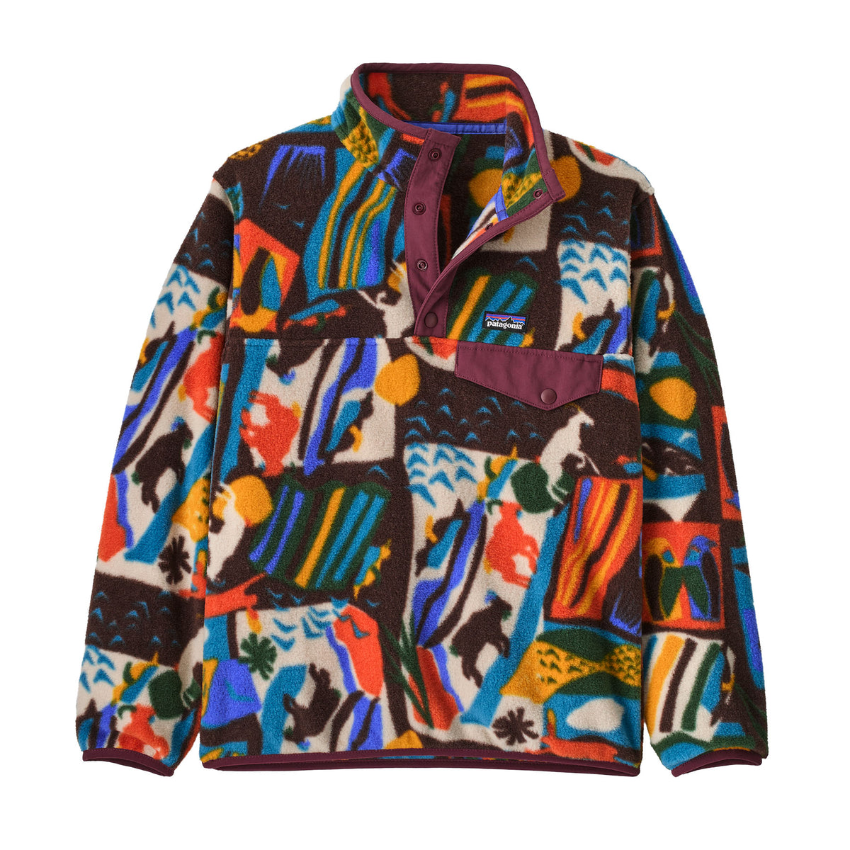 Kids' Lightweight Synchilla® Snap-T® Fleece Pullover  Let's Chat More: Den Brown