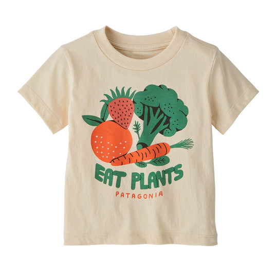 Baby Graphic T-Shirt Farm Snacks: Undyed Natural