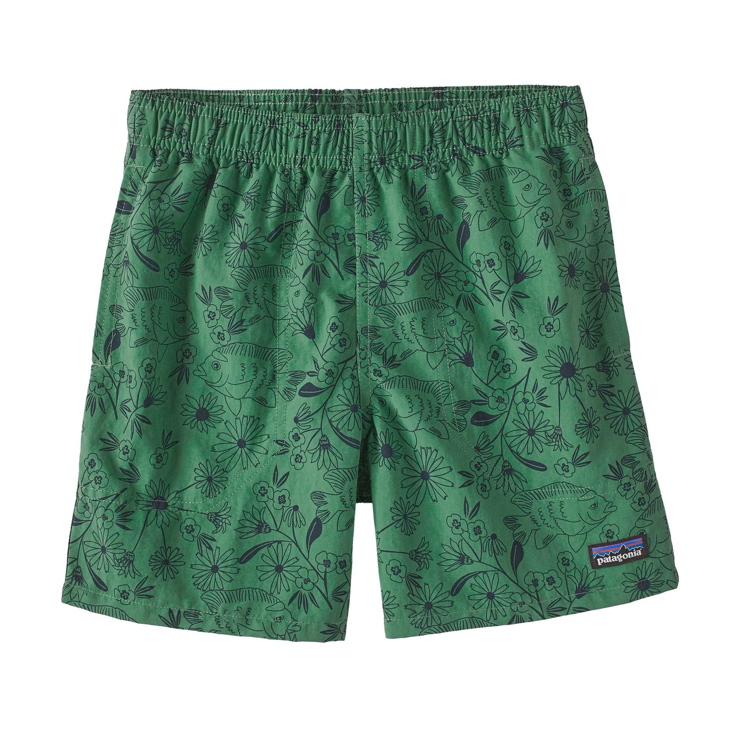 Kids' Baggies™ Shorts 5" - Lined Los Garibaldi Simple: Gather Green