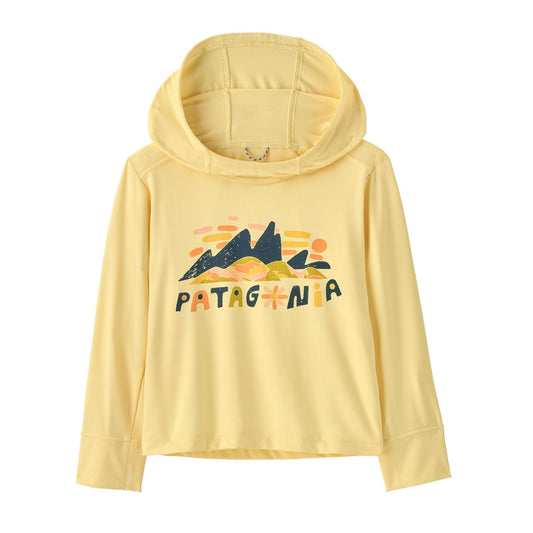 Baby Capilene® Silkweight Hoody Fitz Roy Superbloom: Buttercup Yellow 40+ UPF