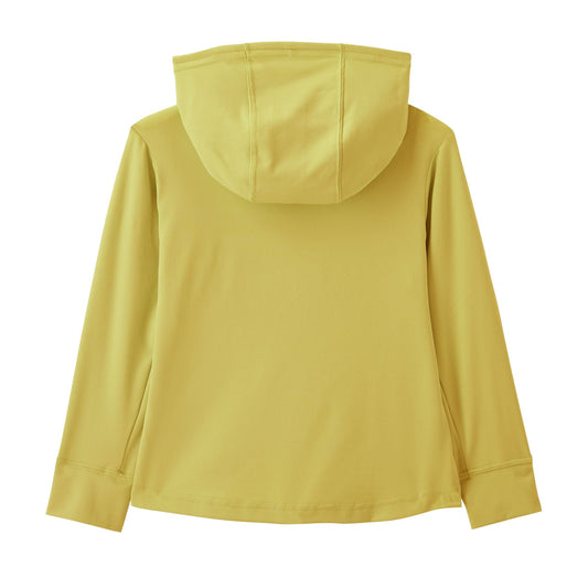 Baby Capilene® Silkweight Hoody Riverbloom: Lemon Zest 40+ UPF