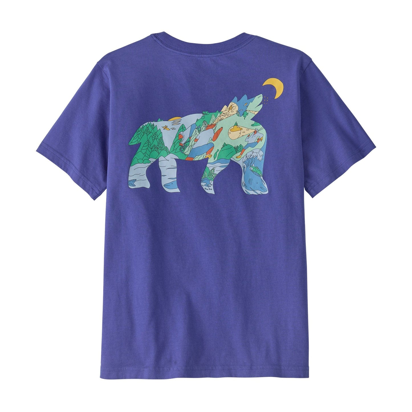 Kids' Graphic T-Shirt Bear Out There: Eddy Blue