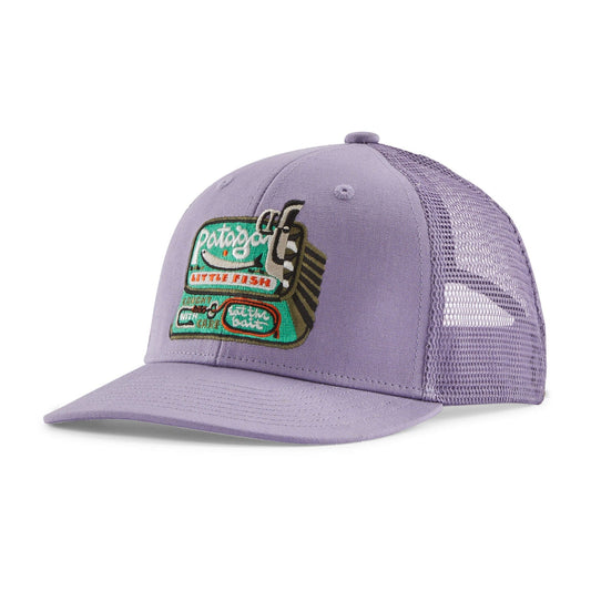 Kids' Trucker Hat Little Fish: Concrete Purple