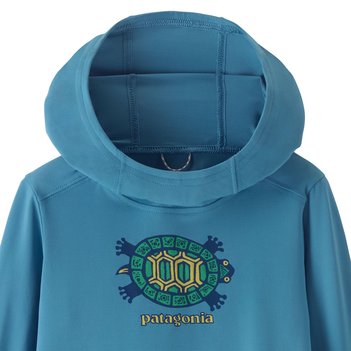 Toddler Capilene® Silkweight Hoody Island Turtle: Shore Blue  40+ UPF