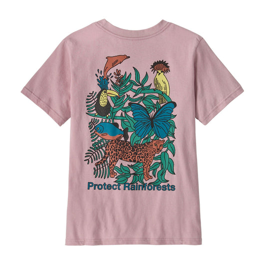 Kids' Graphic T-Shirt Protect Rainforests: Quiet Violet