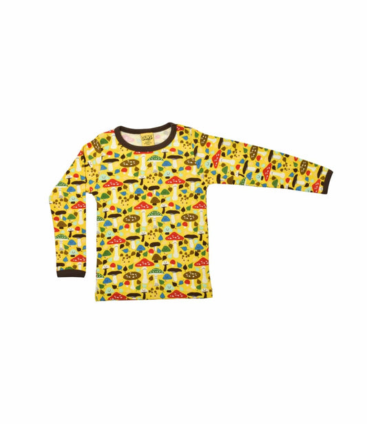 Mushroom Long Sleeve Shirt Yellow