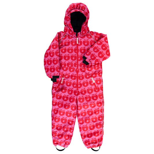 Snowsuit With Apples Pink